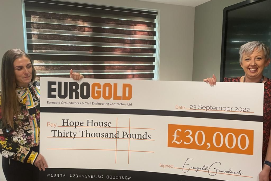 Golf Day Charity Donation Hope house Children’s Hospice